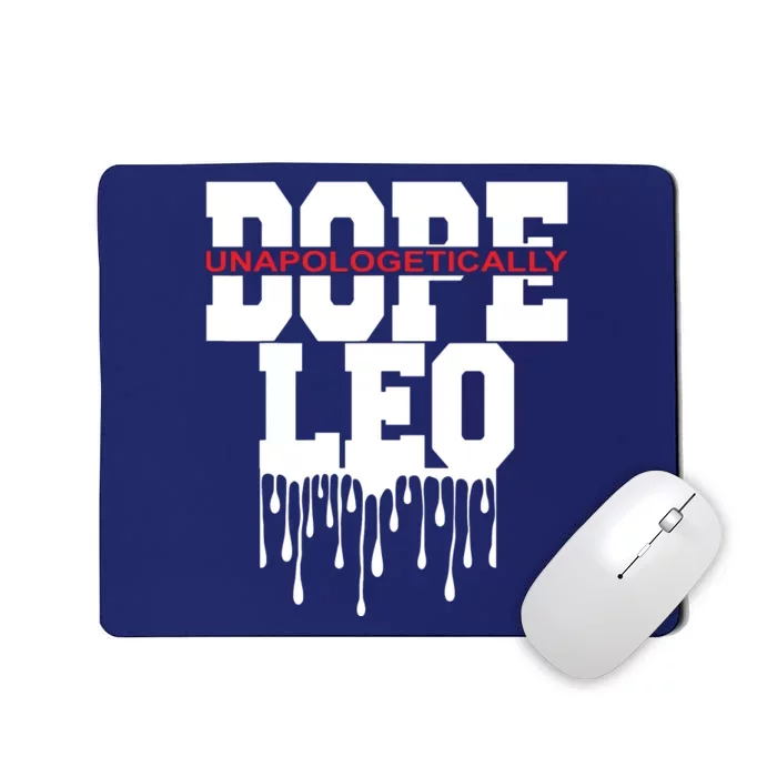 Dope Queen King Graphic Decor Leo Astrology Zodiac Mousepad