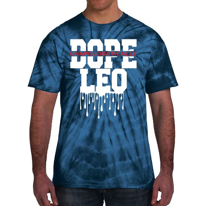 Dope Queen King Graphic Decor Leo Astrology Zodiac Tie-Dye T-Shirt