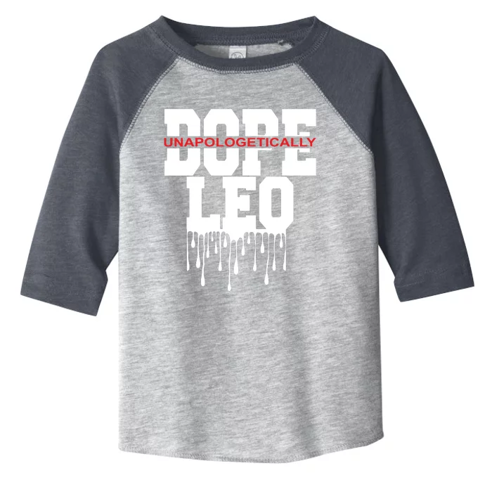 Dope Queen King Graphic Decor Leo Astrology Zodiac Toddler Fine Jersey T-Shirt