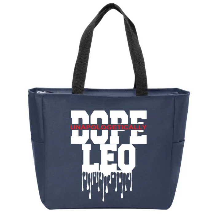 Dope Queen King Graphic Decor Leo Astrology Zodiac Zip Tote Bag