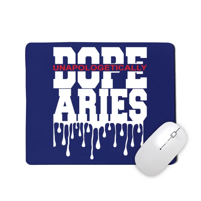 Dope Queen King Graphic Decor Aries Astrology Zodiac Mousepad