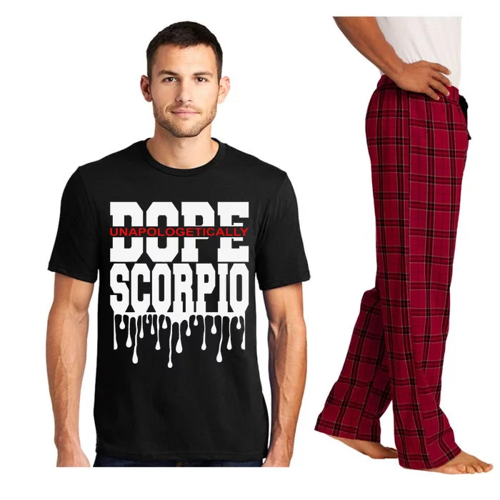 Dope Queen King Graphic Decor Scorpio Astrology Zodiac Pajama Set