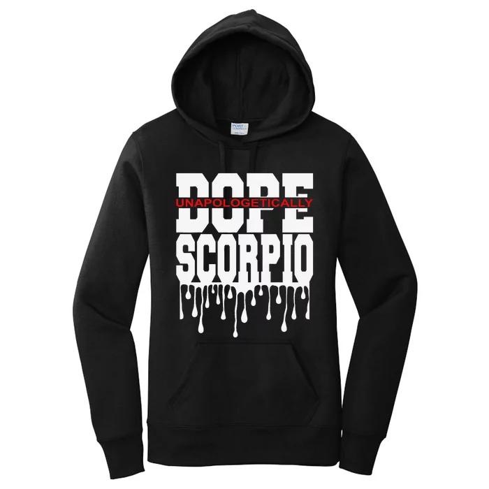 Dope Queen King Graphic Decor Scorpio Astrology Zodiac Women's Pullover Hoodie