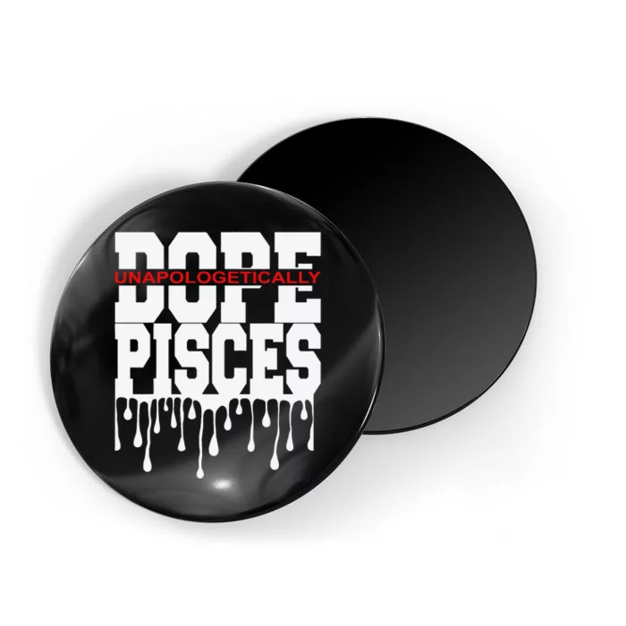 Dope Queen King Graphic Decor Pisces Astrology Zodiac Magnet