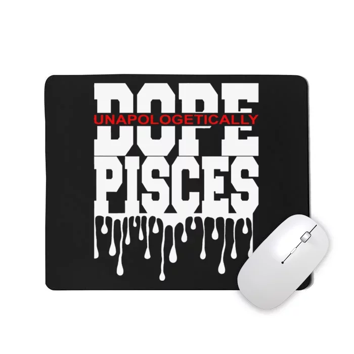 Dope Queen King Graphic Decor Pisces Astrology Zodiac Mousepad