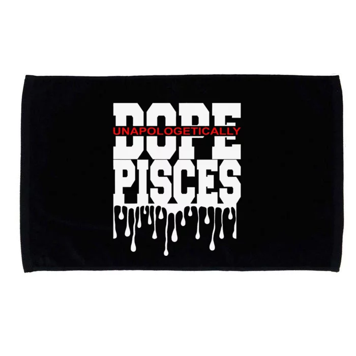 Dope Queen King Graphic Decor Pisces Astrology Zodiac Microfiber Hand Towel