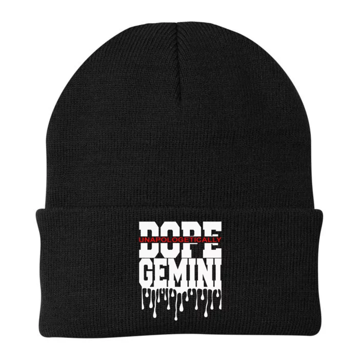 Dope Queen King Graphic Decor Gemini Astrology Zodiac Knit Cap Winter Beanie