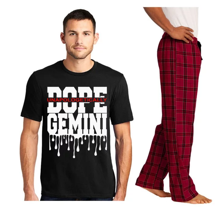 Dope Queen King Graphic Decor Gemini Astrology Zodiac Pajama Set