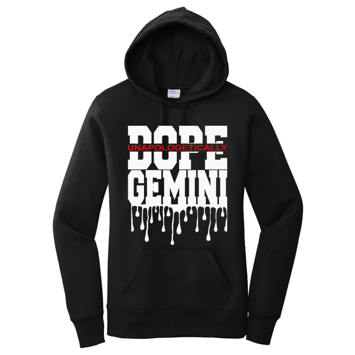 Dope Queen King Graphic Decor Gemini Astrology Zodiac Women's Pullover Hoodie