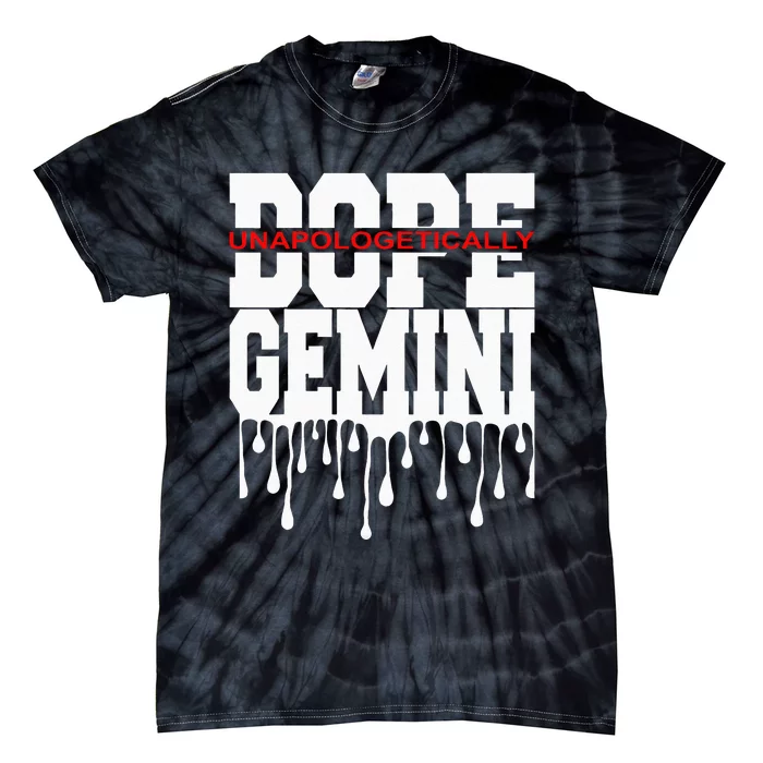 Dope Queen King Graphic Decor Gemini Astrology Zodiac Tie-Dye T-Shirt