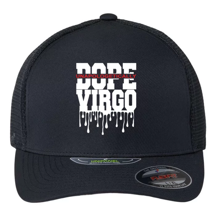 Dope Queen King Graphic Decor Virgo Astrology Zodiac Flexfit Unipanel Trucker Cap