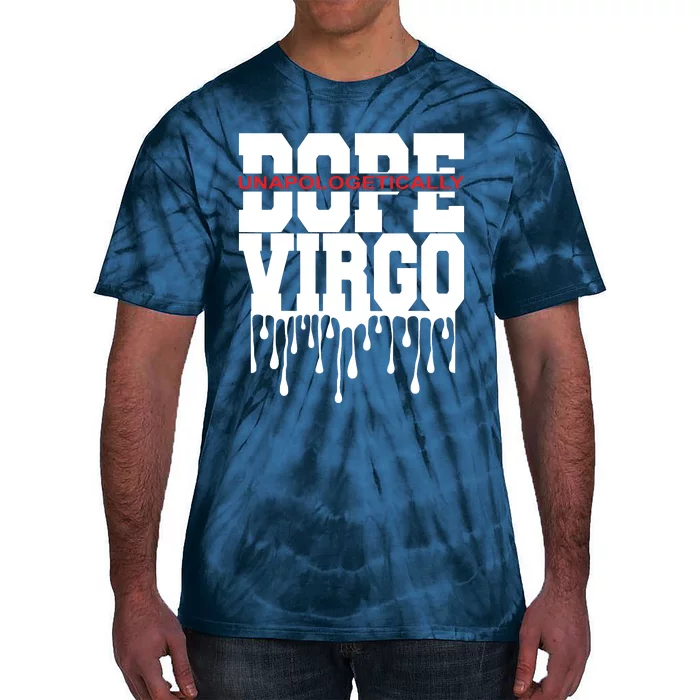 Dope Queen King Graphic Decor Virgo Astrology Zodiac Tie-Dye T-Shirt