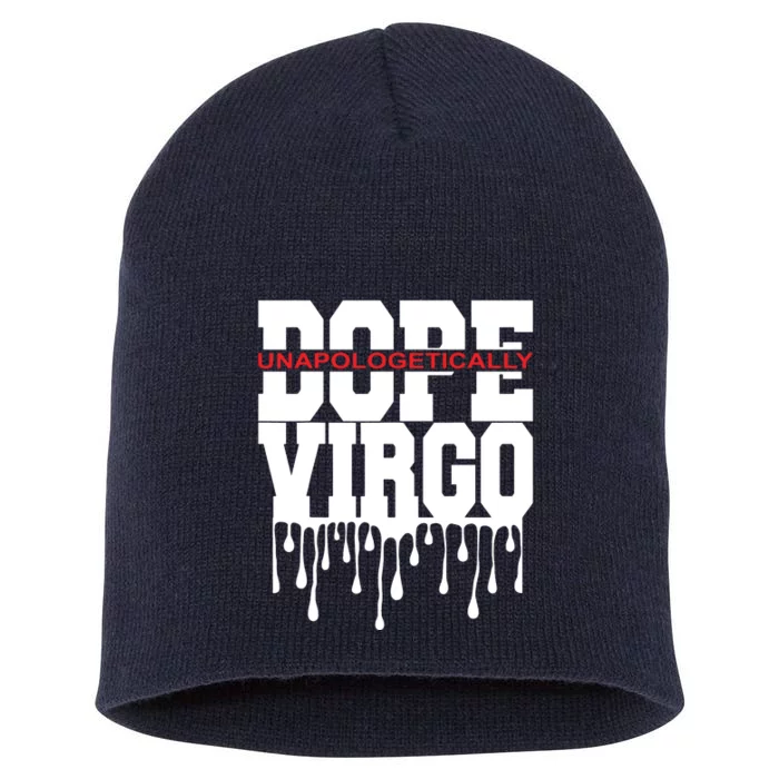 Dope Queen King Graphic Decor Virgo Astrology Zodiac Short Acrylic Beanie