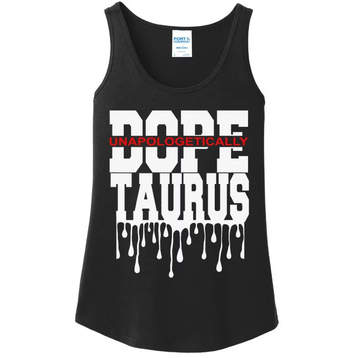 Dope Queen King Graphic Decor Taurus Astrology Zodiac Ladies Essential Tank