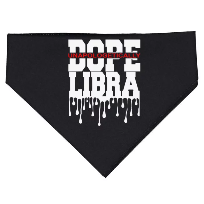 Dope Queen King Graphic Decor Libra Astrology Zodiac USA-Made Doggie Bandana