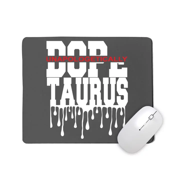 Dope Queen King Graphic Decor Taurus Astrology Zodiac Mousepad