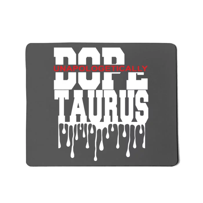 Dope Queen King Graphic Decor Taurus Astrology Zodiac Mousepad