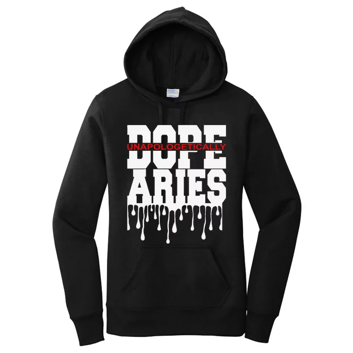 Dope Queen King Graphic Decor Aries Astrology Zodiac Women's Pullover Hoodie