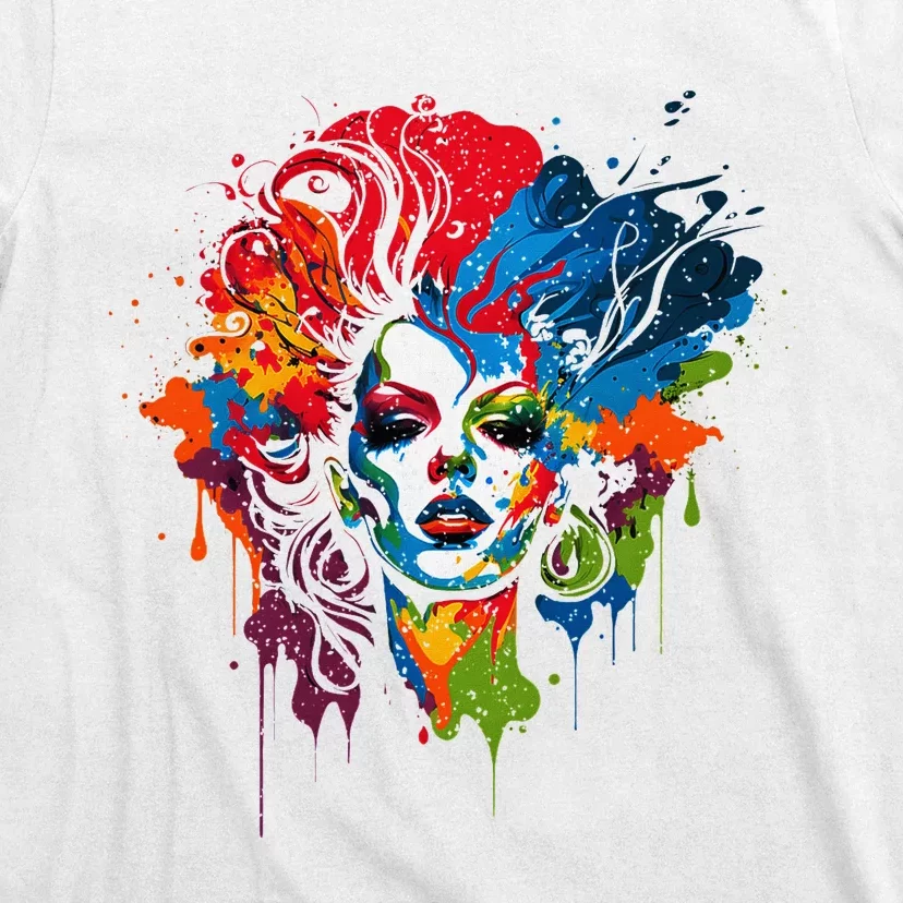 Drag Queen Lgbtq Pride Rainbow Support Drag Queens T-Shirt