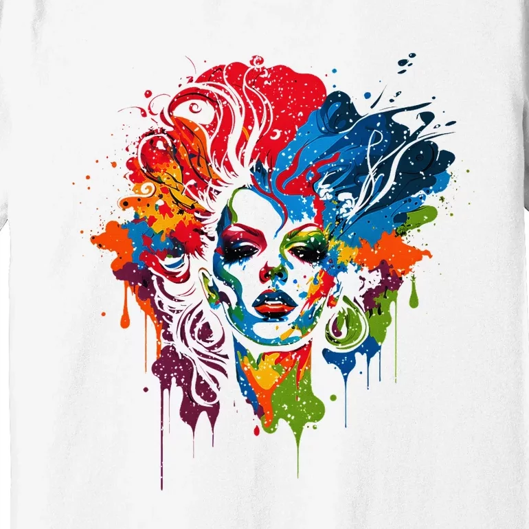 Drag Queen Lgbtq Pride Rainbow Support Drag Queens Premium T-Shirt