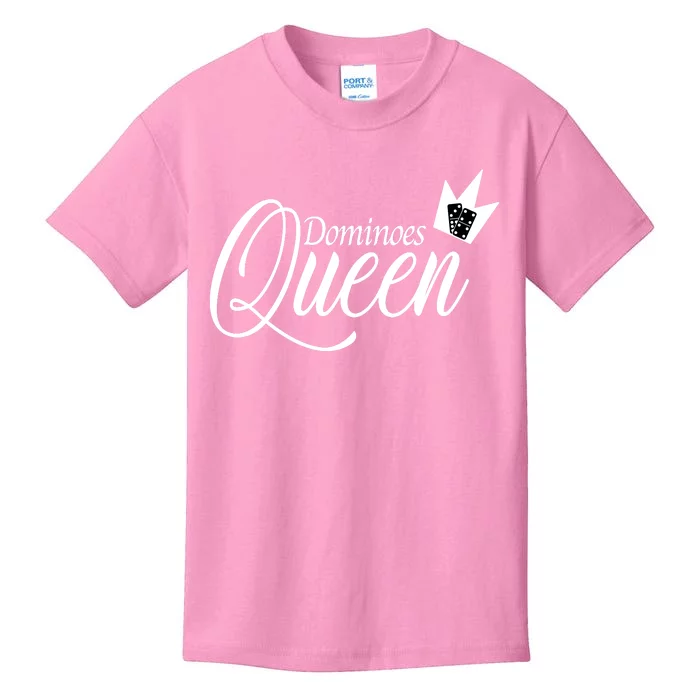 Dominoes Queen Play Domino Mexican Domino Kids T-Shirt