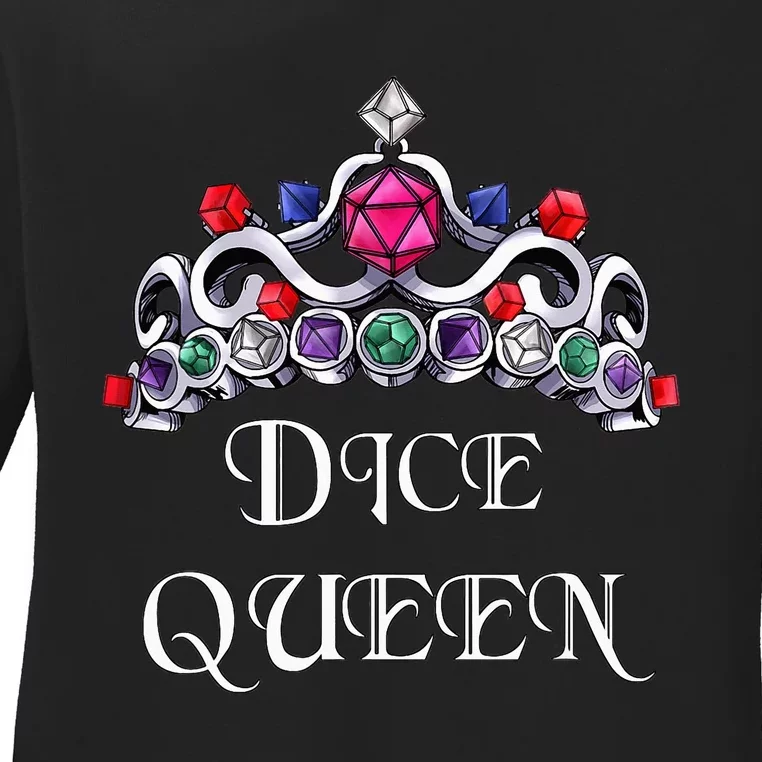 Dice Queen Role-playing Ladies Long Sleeve Shirt