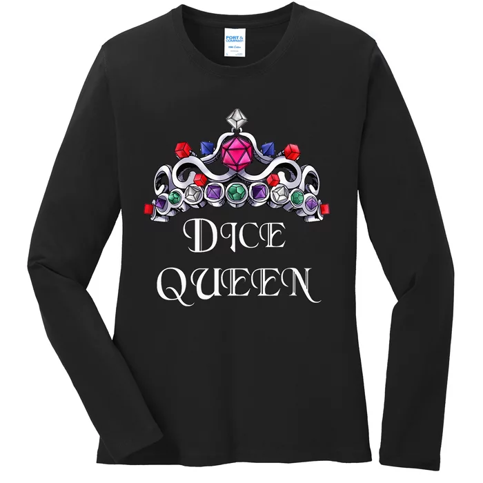 Dice Queen Role-playing Ladies Long Sleeve Shirt