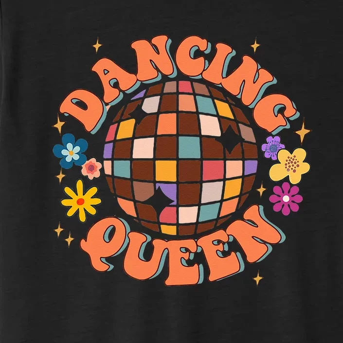 Dancing Queen Retro Bridesmaids 70’s Disco Bachelorette ChromaSoft Performance T-Shirt