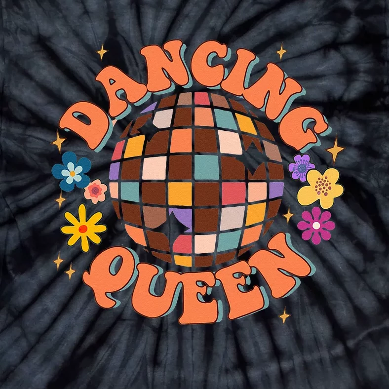 Dancing Queen Retro Bridesmaids 70’s Disco Bachelorette Tie-Dye T-Shirt