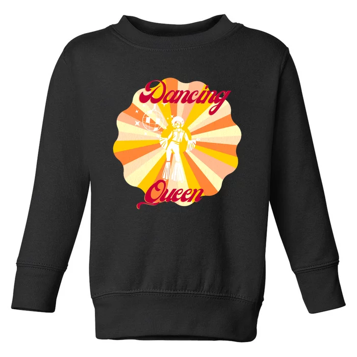 Dancing Queen Retro Vintage Disco 70s Trending Toddler Sweatshirt