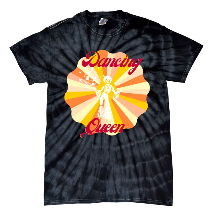 Dancing Queen Retro Vintage Disco 70s Trending Tie-Dye T-Shirt