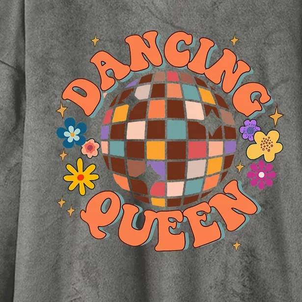 Dancing Queen Retro Bridesmaids 70’S Disco Bachelorette Hooded Wearable Blanket