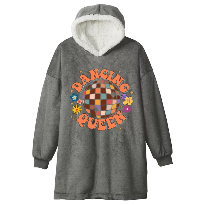 Dancing Queen Retro Bridesmaids 70’S Disco Bachelorette Hooded Wearable Blanket