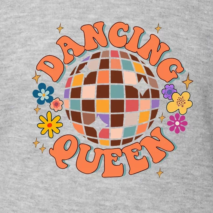 Dancing Queen Retro Bridesmaids 70’S Disco Bachelorette Toddler Sweatshirt