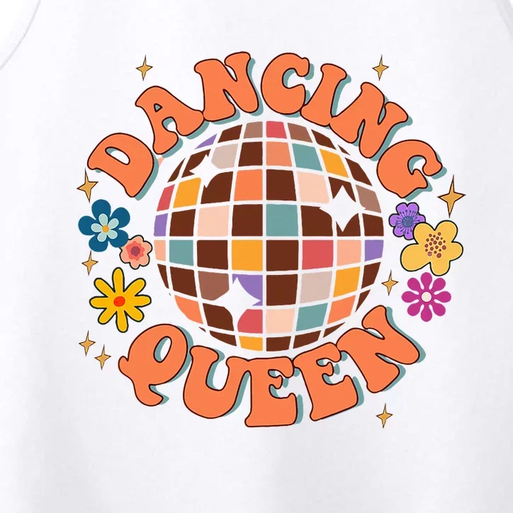 Dancing Queen Retro Bridesmaids 70’S Disco Bachelorette Performance Tank