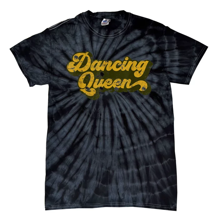 Dancing Queen Retro 1970s Vintage Gift Tie-Dye T-Shirt