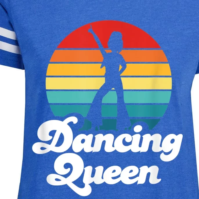 Dancing Queen Roller Disco Outfit 70s Costume For Women Enza Ladies Jersey Football T-Shirt