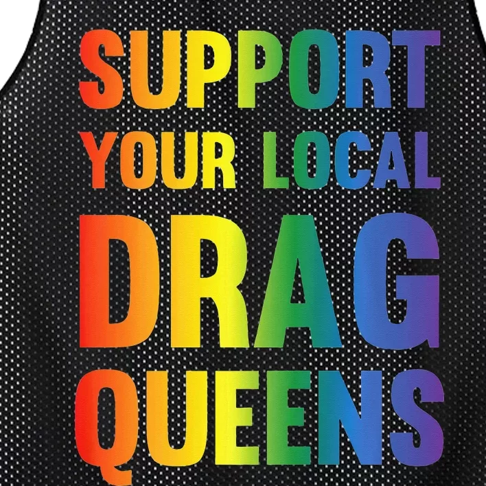 Drag Queen Support Your Local Drag Queens Premium Mesh Reversible Basketball Jersey Tank