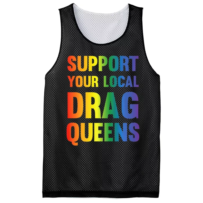 Drag Queen Support Your Local Drag Queens Premium Mesh Reversible Basketball Jersey Tank