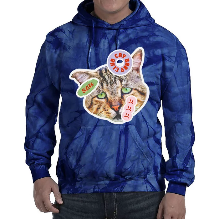 Drama Queen Sad Cat Funny & Ugly Cute Tie Dye Hoodie