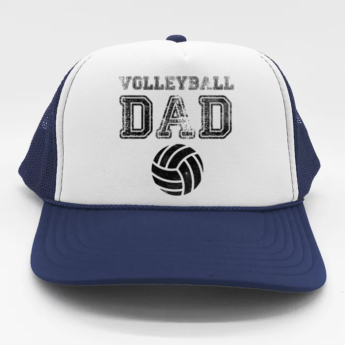 Distressed Quote Vintage Volleyball Dad Gift Trucker Hat