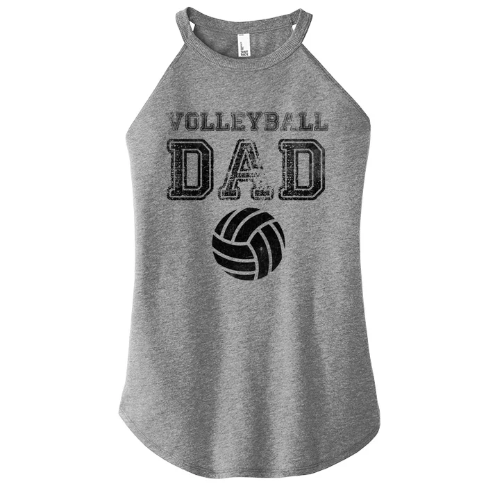 Distressed Quote Vintage Volleyball Dad Gift Women’s Perfect Tri Rocker Tank