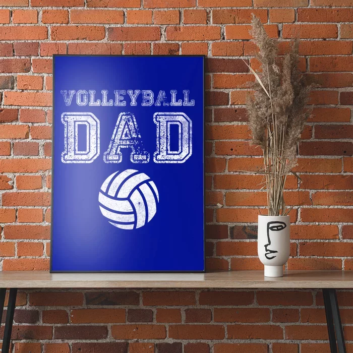 Distressed Quote Vintage Volleyball Dad Gift Poster