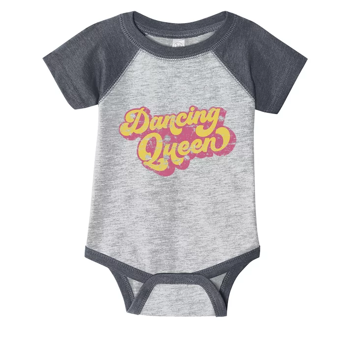 Dancing Queen Vintage Dancing 70s Infant Baby Jersey Bodysuit