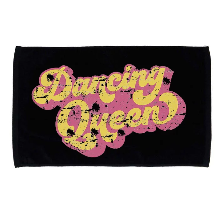 Dancing Queen Vintage Dancing 70s Microfiber Hand Towel