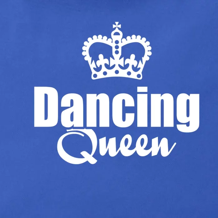 Dancing Queen With Crown Funny Graphic Dancer Dark Funny Gift Zip Tote Bag