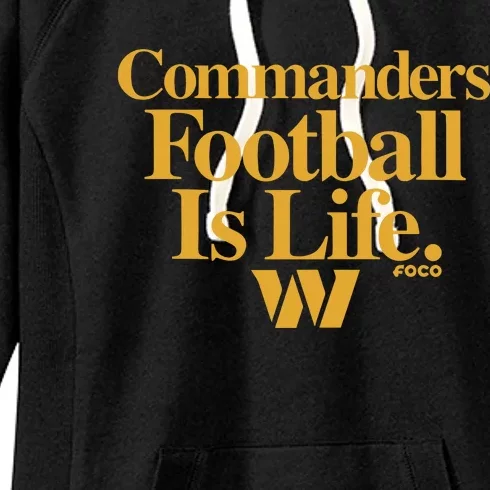 Dan Quinn Wearing Commanders Football Is Life Women's Fleece Hoodie