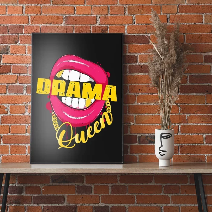 Drama Queen Woman Outfit Poster