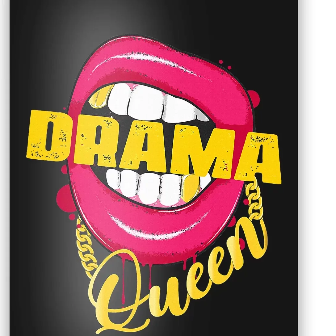 Drama Queen Woman Outfit Poster