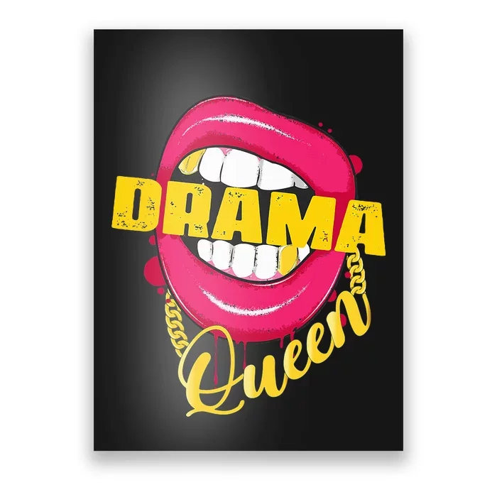 Drama Queen Woman Outfit Poster